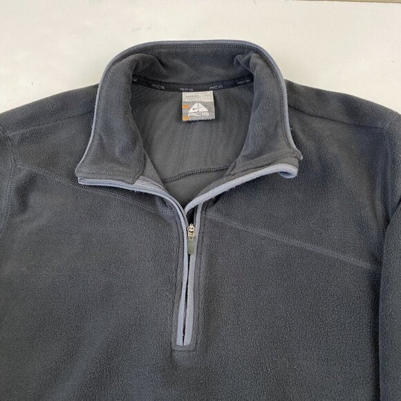 Nike ACG 1/4 Zip Fleece Pullover Women’s L Black Poly Stretch Arm Pocket Active - Picture 10 of 10